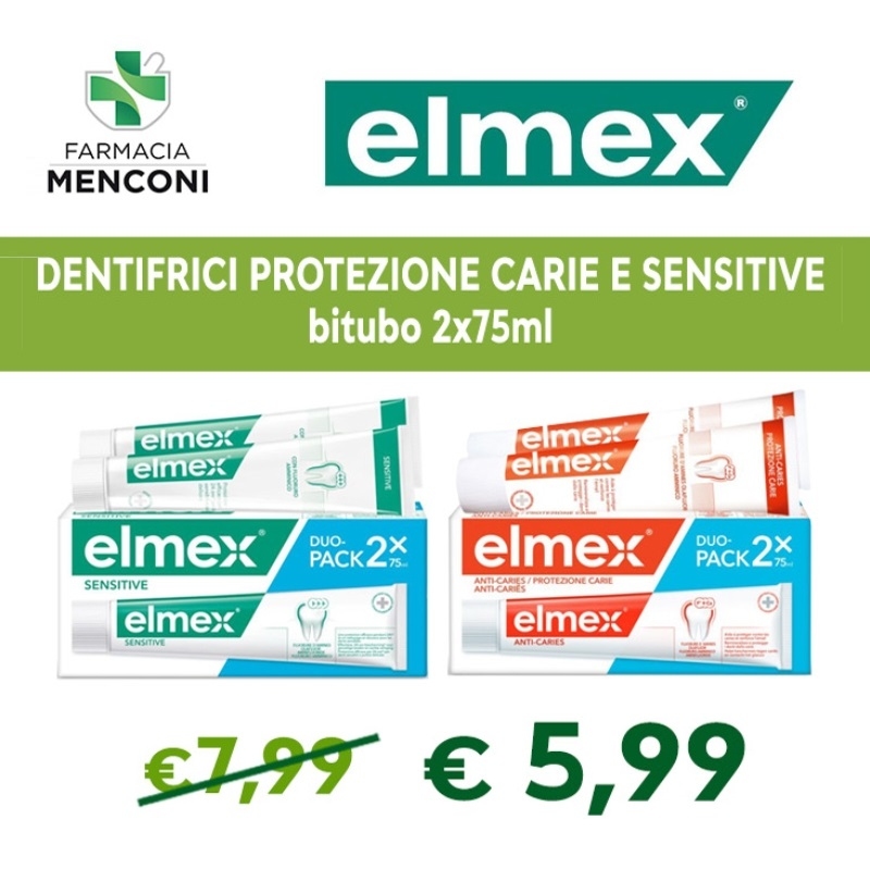 offerte_dentifrici_elmex_protezione_carie_e_sensitive_bitubo_farmacia_menconi_marsciano