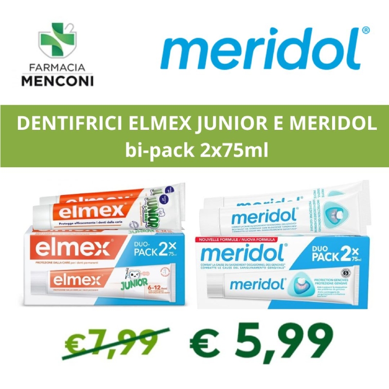 offerte-elmex-junior-meridol-dentifrici-bi-pack-farmacia-menconi-marsciano