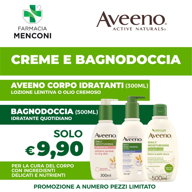 offerte-aveeno-lozione-lenitiva-olio-cremoso-bagnodoccia-farmacia-menconi
